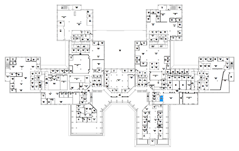 Room S221 location map