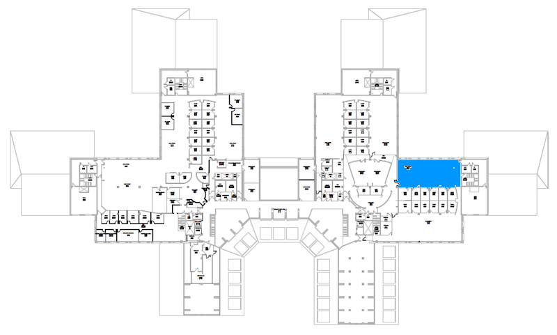 Room S348 location map