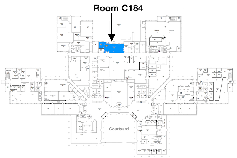 Room C184 location map