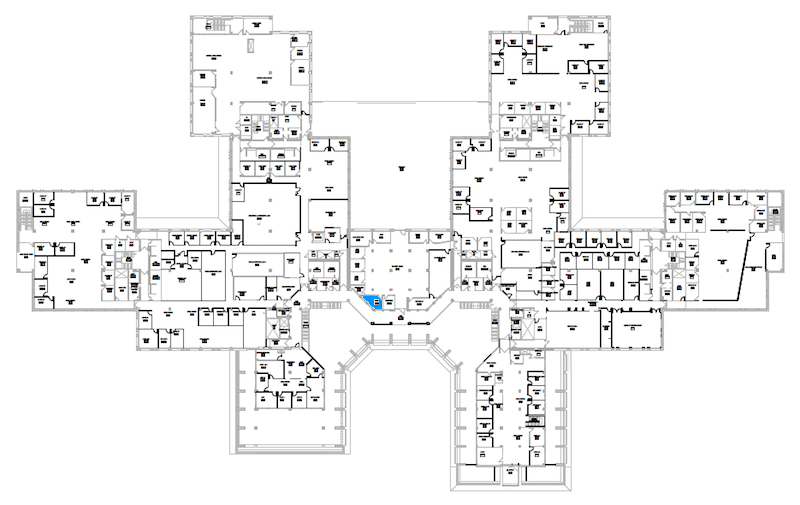 Room C222 location map