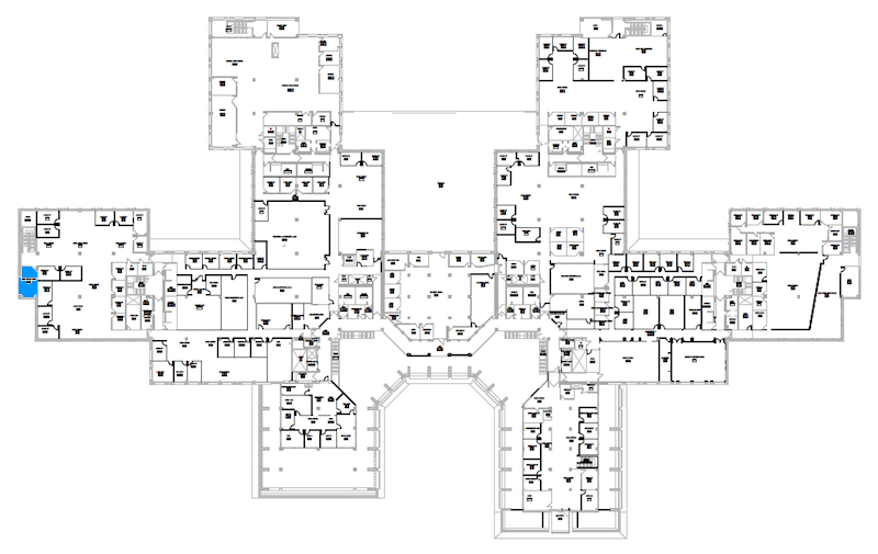 Room N249 location map