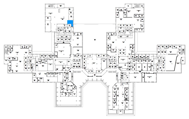 Room N290 location map