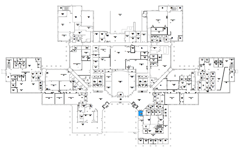 Room S101 location map
