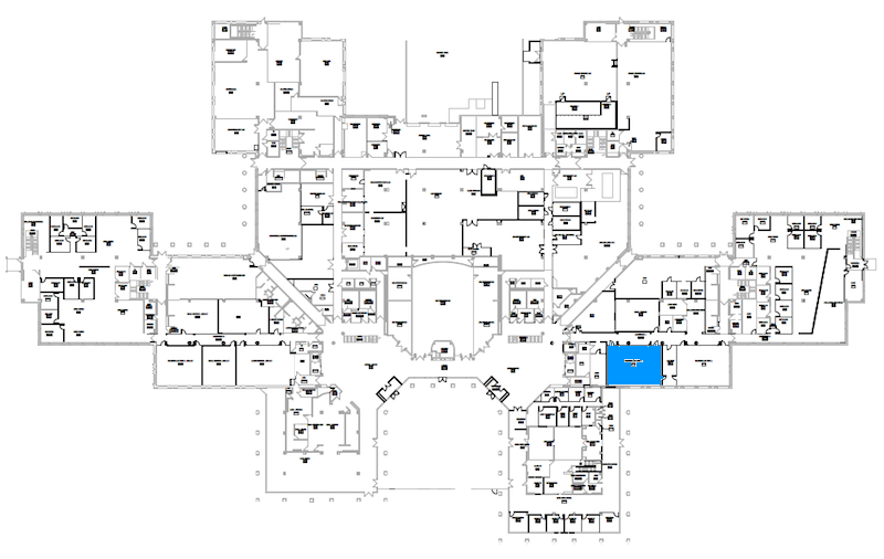Room S126 location map