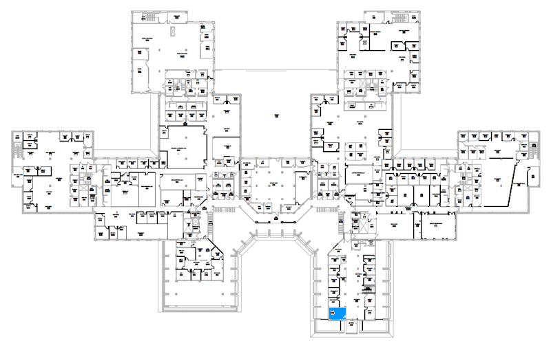 Room S216 location map